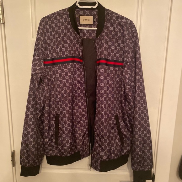 Gucci bomber\jacket XL black and grey - Picture 1 of 2